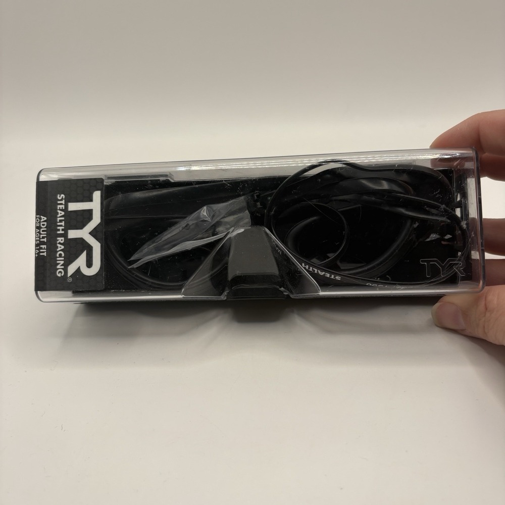 TYR Stealth Racing Goggles Adult Fit - OPEN BOX BS 5883:1996
